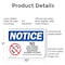 Signmission No Cell Phones Bags Purses In Court, 10 in W x Rectangle, Plastic OS-2PACK-NS-P-710-L-16033 - alternate 2